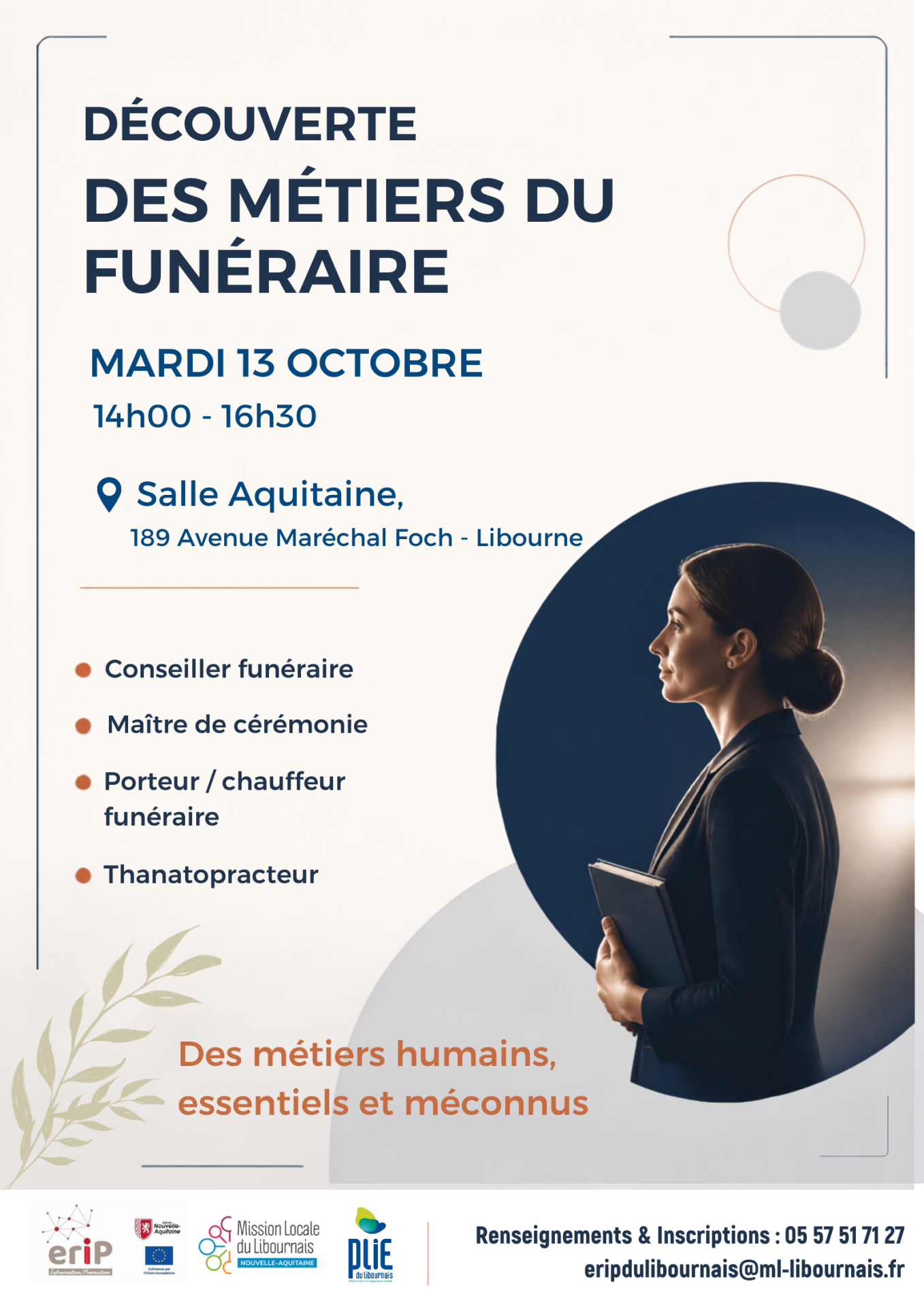 Affiche decouverte metiers funeraire mli