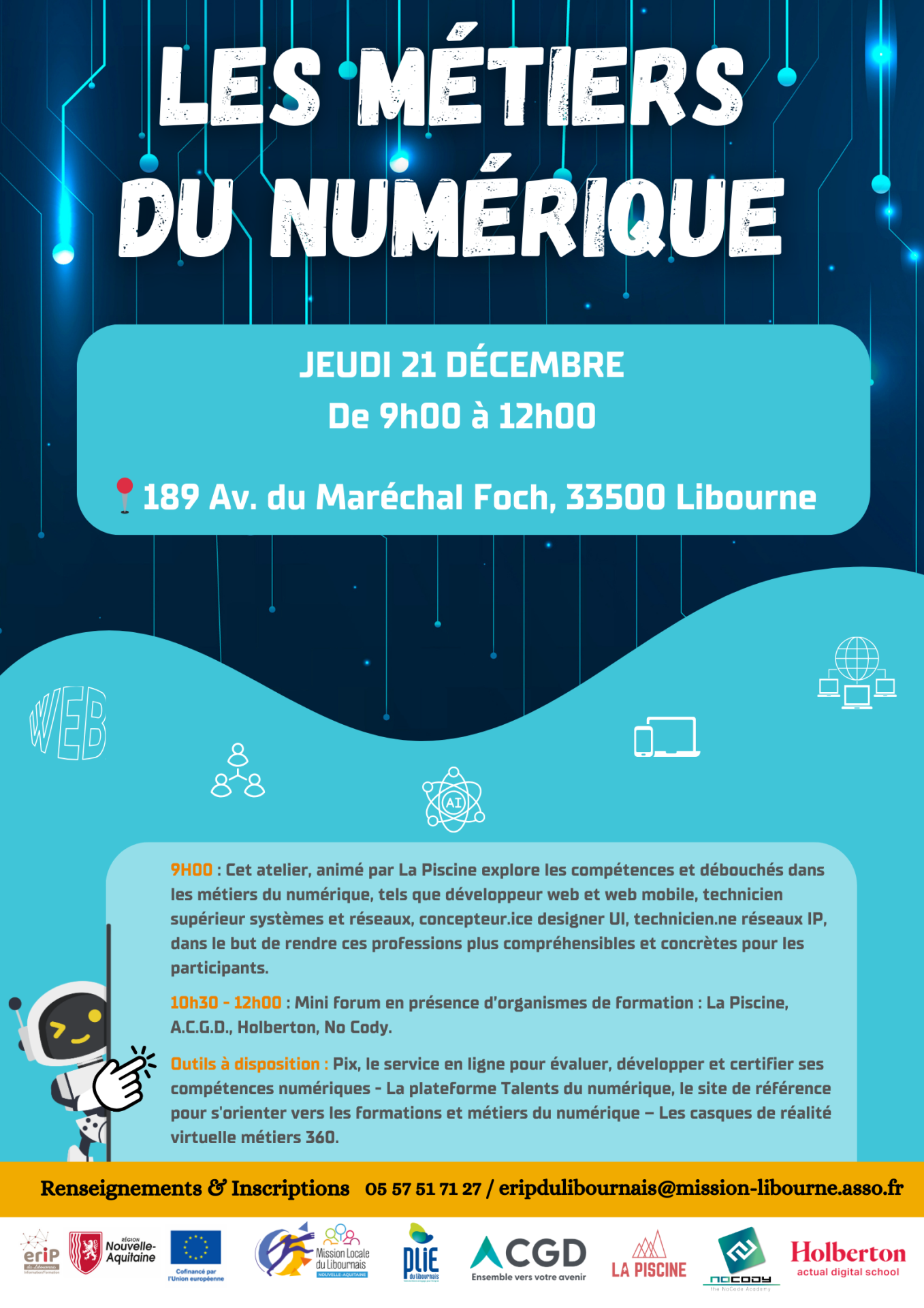 Affiche les metiers du numerique