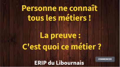 Photo outils erip personne ne connait tous les metiers