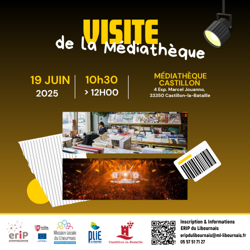 Visite de la mediatheque castillon 1